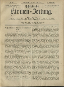 Schlesische Kirchen-Zeitung. 1877.04.28 Jg.7 No17