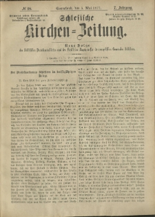 Schlesische Kirchen-Zeitung. 1877.05.05 Jg.7 No18