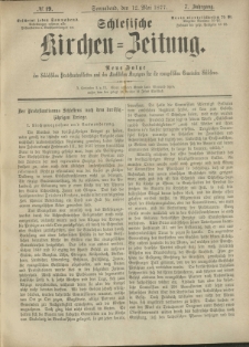 Schlesische Kirchen-Zeitung. 1877.05.12 Jg.7 No19