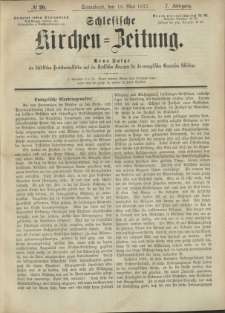 Schlesische Kirchen-Zeitung. 1877.05.19 Jg.7 No20