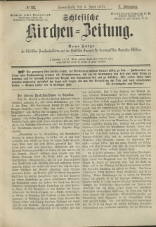 Schlesische Kirchen-Zeitung. 1877.06.09 Jg.7 No23