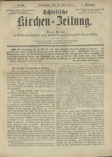 Schlesische Kirchen-Zeitung. 1877.06.23 Jg.7 No25