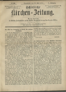 Schlesische Kirchen-Zeitung. 1877.07.28 Jg.7 No30
