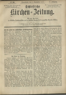 Schlesische Kirchen-Zeitung. 1877.09.08 Jg.7 No36