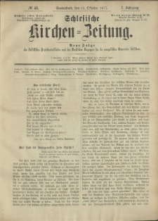 Schlesische Kirchen-Zeitung. 1877.10.13 Jg.7 No41