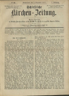 Schlesische Kirchen-Zeitung. 1877.11.03 Jg.7 No44