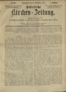 Schlesische Kirchen-Zeitung. 1877.11.17 Jg.7 No46