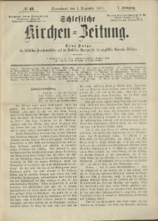 Schlesische Kirchen-Zeitung. 1877.12.01 Jg.7 No48