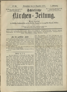 Schlesische Kirchen-Zeitung. 1877.12.15 Jg.7 No50