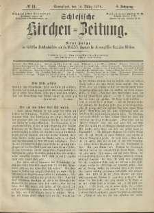 Schlesische Kirchen-Zeitung. 1878.03.16 Jg.8 No11