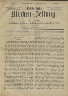 Schlesische Kirchen-Zeitung. 1878.09.13 Jg.8 No37