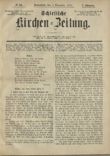 Schlesische Kirchen-Zeitung. 1878.11.09 Jg.8 No45