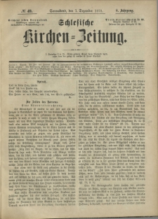 Schlesische Kirchen-Zeitung. 1878.12.07 Jg.8 No49