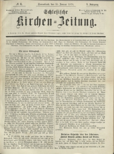 Schlesische Kirchen-Zeitung. 1879.01.18 Jg.9 No3