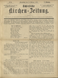 Schlesische Kirchen-Zeitung. 1879.02.22 Jg.9 No8