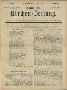 Schlesische Kirchen-Zeitung. 1879.03.15 Jg.9 No11