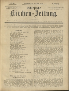 Schlesische Kirchen-Zeitung. 1879.05.17 Jg.9 No20