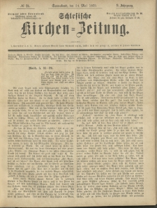 Schlesische Kirchen-Zeitung. 1879.05.24 Jg.9 No21