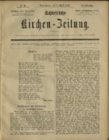 Schlesische Kirchen-Zeitung. 1883.04.07 Jg.14 No15