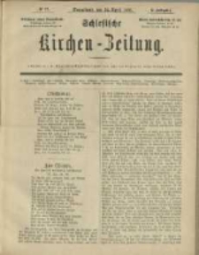 Schlesische Kirchen-Zeitung. 1886.04.24 Jg.17 No17