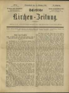 Schlesische Kirchen-Zeitung. 1890.10.11 Jg.21 No41