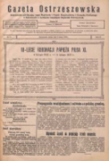 Gazeta Ostrzeszowska: urzędowy organ Magistratu i Urzędu Policyjnego w Ostrzeszowie, z bezpłatnym dodatkiem "Orędownik Ostrzeszowski" 1932.02.06 R.13 Nr11