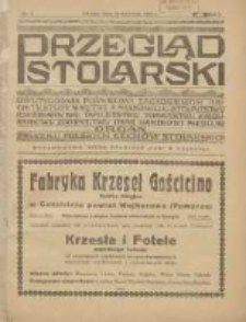 Przegląd Stolarski: dwutygodnik poświęcony zagadnieniom architektury wnętrz a mianowicie: stolarstwu, rzeźbiarstwu, tapicerstwu, tokarstwu, koszykarstwu, zdobnictwu oraz handlowi mebli: organ Związku Polskich Cech&oacute;w Stolarskich 1927.04.22 R.1 Nr2