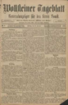 Wollsteiner Tageblatt: Generalanzeiger für den Kreis Bomst: mit der Gratis-Beilage: "Blätter und Blüten" 1908.01.10 Nr8