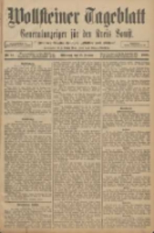 Wollsteiner Tageblatt: Generalanzeiger f&uuml;r den Kreis Bomst: mit der Gratis-Beilage: "Bl&auml;tter und Bl&uuml;ten" 1908.01.15 Nr12