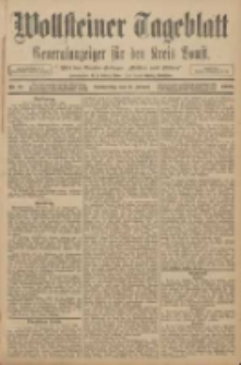 Wollsteiner Tageblatt: Generalanzeiger f&uuml;r den Kreis Bomst: mit der Gratis-Beilage: "Bl&auml;tter und Bl&uuml;ten" 1908.01.16 Nr13