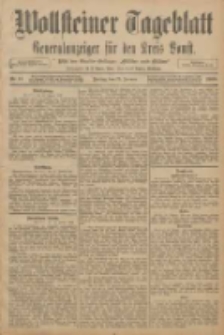 Wollsteiner Tageblatt: Generalanzeiger f&uuml;r den Kreis Bomst: mit der Gratis-Beilage: "Bl&auml;tter und Bl&uuml;ten" 1908.01.17 Nr14