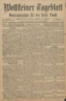 Wollsteiner Tageblatt: Generalanzeiger f&uuml;r den Kreis Bomst: mit der Gratis-Beilage: "Bl&auml;tter und Bl&uuml;ten" 1908.01.19 Nr16