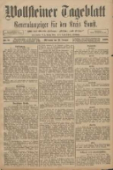 Wollsteiner Tageblatt: Generalanzeiger f&uuml;r den Kreis Bomst: mit der Gratis-Beilage: "Bl&auml;tter und Bl&uuml;ten" 1908.01.22 Nr18