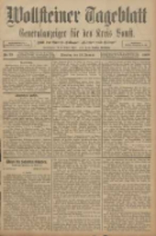 Wollsteiner Tageblatt: Generalanzeiger für den Kreis Bomst: mit der Gratis-Beilage: "Blätter und Blüten" 1908.01.28 Nr23