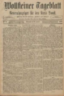 Wollsteiner Tageblatt: Generalanzeiger f&uuml;r den Kreis Bomst: mit der Gratis-Beilage: "Bl&auml;tter und Bl&uuml;ten" 1908.01.29 Nr24