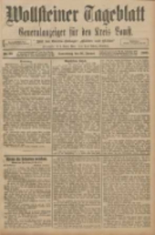 Wollsteiner Tageblatt: Generalanzeiger f&uuml;r den Kreis Bomst: mit der Gratis-Beilage: "Bl&auml;tter und Bl&uuml;ten" 1908.01.30 Nr25