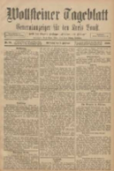 Wollsteiner Tageblatt: Generalanzeiger f&uuml;r den Kreis Bomst: mit der Gratis-Beilage: "Bl&auml;tter und Bl&uuml;ten" 1908.02.05 Nr30