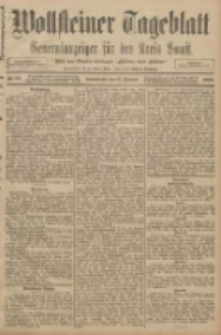 Wollsteiner Tageblatt: Generalanzeiger f&uuml;r den Kreis Bomst: mit der Gratis-Beilage: "Bl&auml;tter und Bl&uuml;ten" 1908.02.15 Nr39