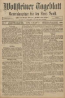 Wollsteiner Tageblatt: Generalanzeiger f&uuml;r den Kreis Bomst: mit der Gratis-Beilage: "Bl&auml;tter und Bl&uuml;ten" 1908.02.21 Nr44