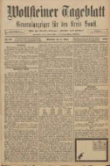 Wollsteiner Tageblatt: Generalanzeiger f&uuml;r den Kreis Bomst: mit der Gratis-Beilage: "Bl&auml;tter und Bl&uuml;ten" 1908.03.11 Nr60
