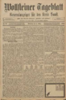 Wollsteiner Tageblatt: Generalanzeiger für den Kreis Bomst: mit der Gratis-Beilage: "Blätter und Blüten" 1908.03.11 Nr60