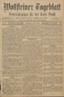 Wollsteiner Tageblatt: Generalanzeiger für den Kreis Bomst: mit der Gratis-Beilage: "Blätter und Blüten" 1908.03.12 Nr61