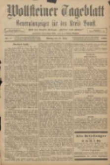 Wollsteiner Tageblatt: Generalanzeiger f&uuml;r den Kreis Bomst: mit der Gratis-Beilage: "Bl&auml;tter und Bl&uuml;ten" 1908.03.23 Nr71