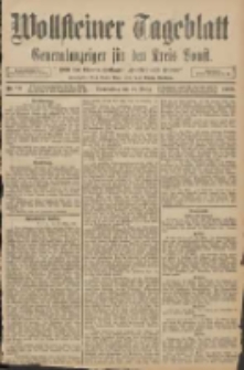 Wollsteiner Tageblatt: Generalanzeiger f&uuml;r den Kreis Bomst: mit der Gratis-Beilage: "Bl&auml;tter und Bl&uuml;ten" 1908.03.26 Nr73