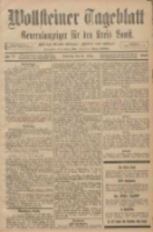 Wollsteiner Tageblatt: Generalanzeiger f&uuml;r den Kreis Bomst: mit der Gratis-Beilage: "Bl&auml;tter und Bl&uuml;ten" 1908.03.31 Nr77