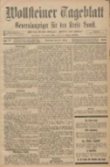 Wollsteiner Tageblatt: Generalanzeiger für den Kreis Bomst: mit der Gratis-Beilage: "Blätter und Blüten" 1908.03.31 Nr77