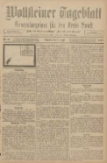 Wollsteiner Tageblatt: Generalanzeiger f&uuml;r den Kreis Bomst: mit der Gratis-Beilage: "Bl&auml;tter und Bl&uuml;ten" 1908.04.05 Nr82
