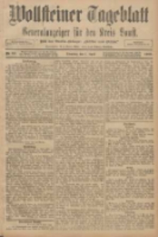 Wollsteiner Tageblatt: Generalanzeiger f&uuml;r den Kreis Bomst: mit der Gratis-Beilage: "Bl&auml;tter und Bl&uuml;ten" 1908.04.07 Nr83