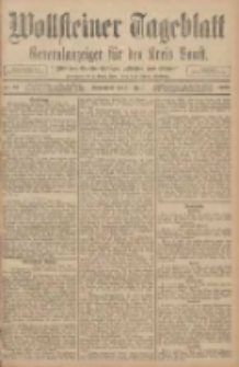 Wollsteiner Tageblatt: Generalanzeiger f&uuml;r den Kreis Bomst: mit der Gratis-Beilage: "Bl&auml;tter und Bl&uuml;ten" 1908.04.11 Nr87