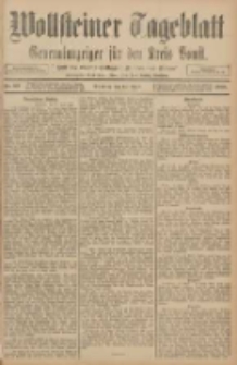 Wollsteiner Tageblatt: Generalanzeiger f&uuml;r den Kreis Bomst: mit der Gratis-Beilage: "Bl&auml;tter und Bl&uuml;ten" 1908.04.14 Nr89